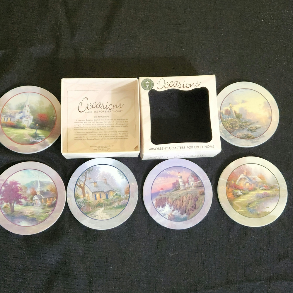 Occasions Scenic Coasters Set - Multicolor